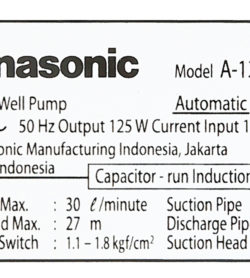 Máy bơm nước tăng áp Panasonic 125W A-130JACK 17